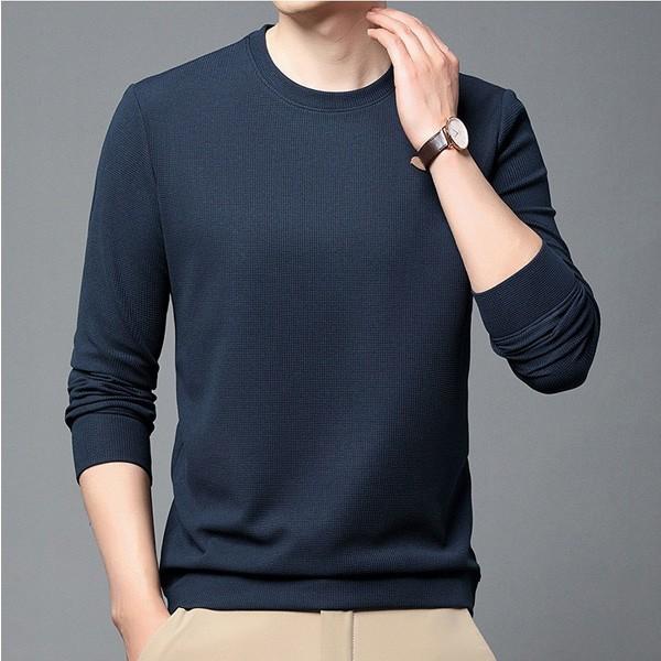 남성 라운드 긴팔 티셔츠 3컬러 봄 가을