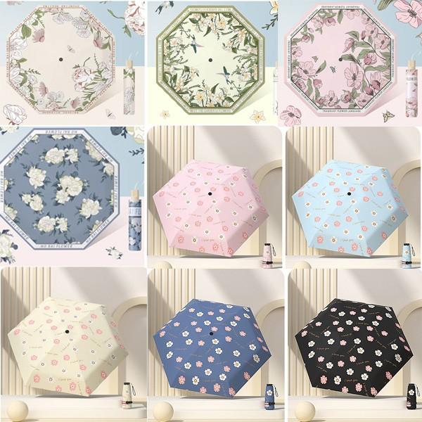 플로럴 5단/3단 초경량 양우산 자외선차단 방수
