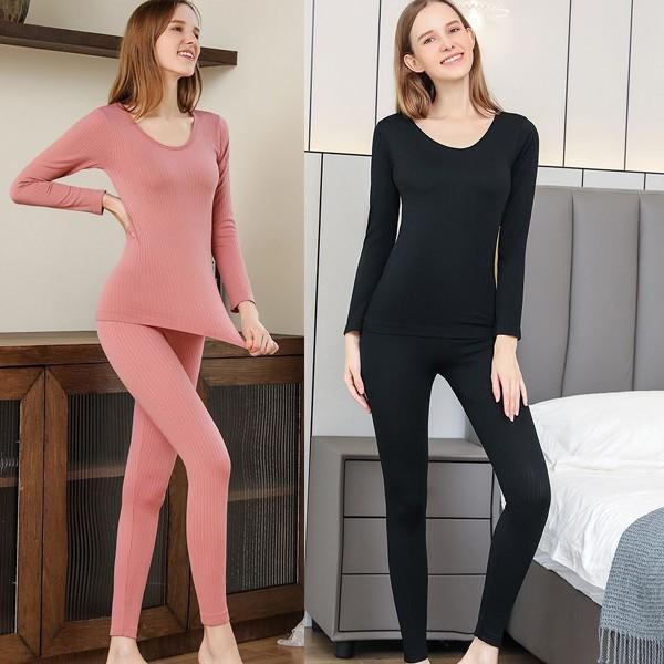 골지경량내의세트 여성 겨울내복 내복상하세트 골지 발열내복 히트텍 방한내의 보온내의