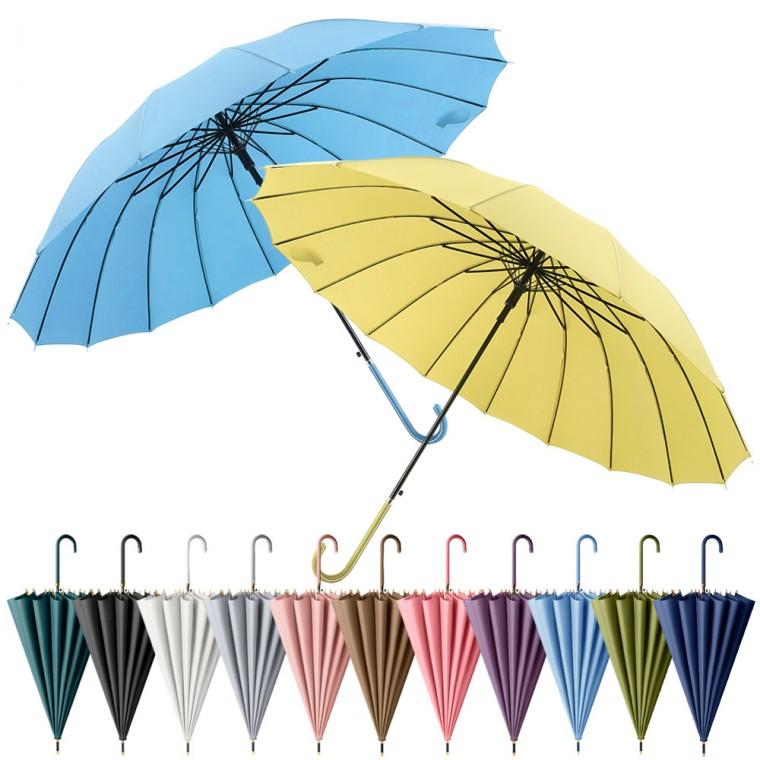 16살대 고급 튼튼한 파스텔 솔리드장우산/2단우산/자동우산/경량 장우산/대형우산/우양산