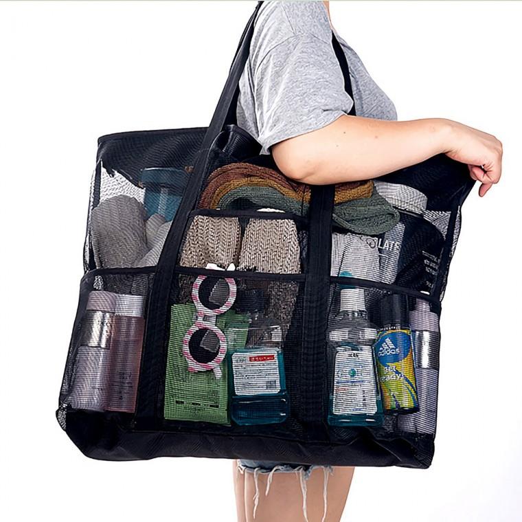 [도매라인]*여름 밴프 매쉬비치백 특대형 비치백 매쉬가방 물놀이가방 수영가방 물빠지는가방