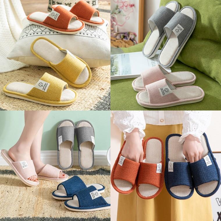 *시원한 린넨실내화/거실화/사무실슬리퍼/홈실내화/실내용슬리퍼/층간소음 방지 실내화