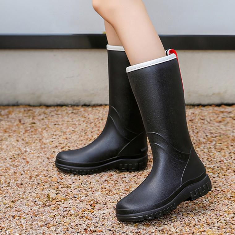 *여성 롱레인부츠 장마철 패션 롱장화 갯벌장화 장마신발 롱부츠 방수장화