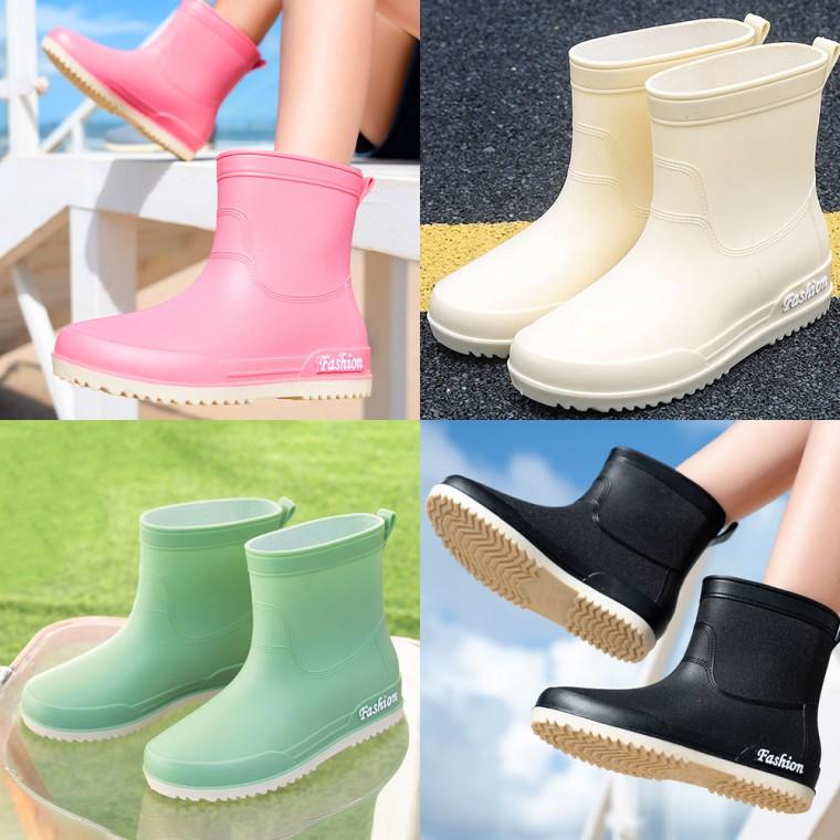 * 캔디팝 레인부츠 PVC소재 완벽방수 장마대비 여름 장화 미끄럼방지 패션장화