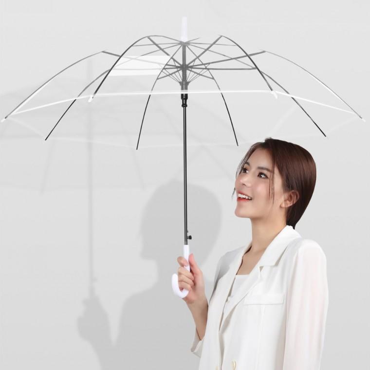 클리어장우산 8살대 저렴한 투명우산 비닐우산 자동우산 대형우산 시야확보우산