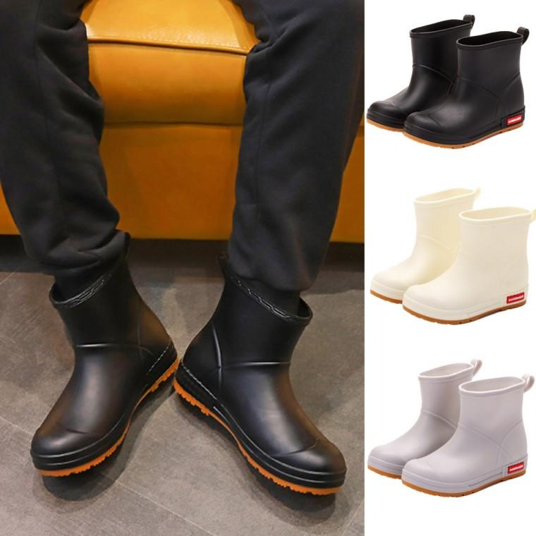 *말랑레인부츠 남녀공용 *신상남성사이즈* 장화 패션장화 미들 레인부츠 장마필수신발