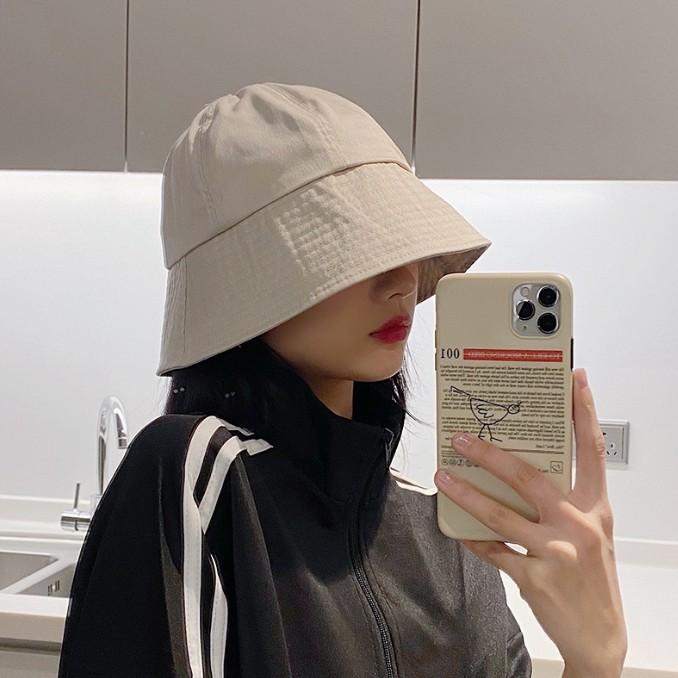 데일리 코튼 여자 여성 대두 버킷햇