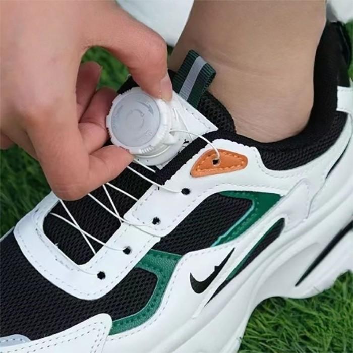 매듭없는 회전 버클 와이어 다이얼 신발끈 운동화끈 2P