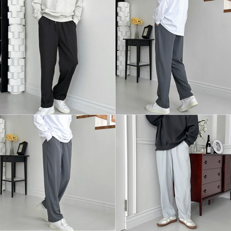 남자 남성 쿨링 링클프리팬츠 여름 가을 슬랙스 아이스 냉감 바지 맨딩 팬츠