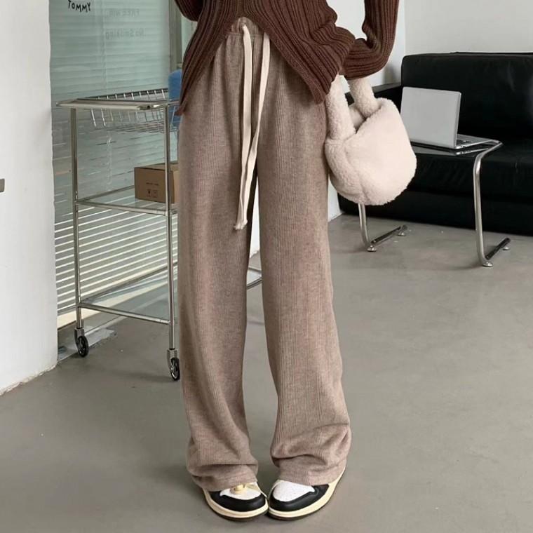 여성 여자 가을 와플 코듀로이 와이드 팬츠 ver2