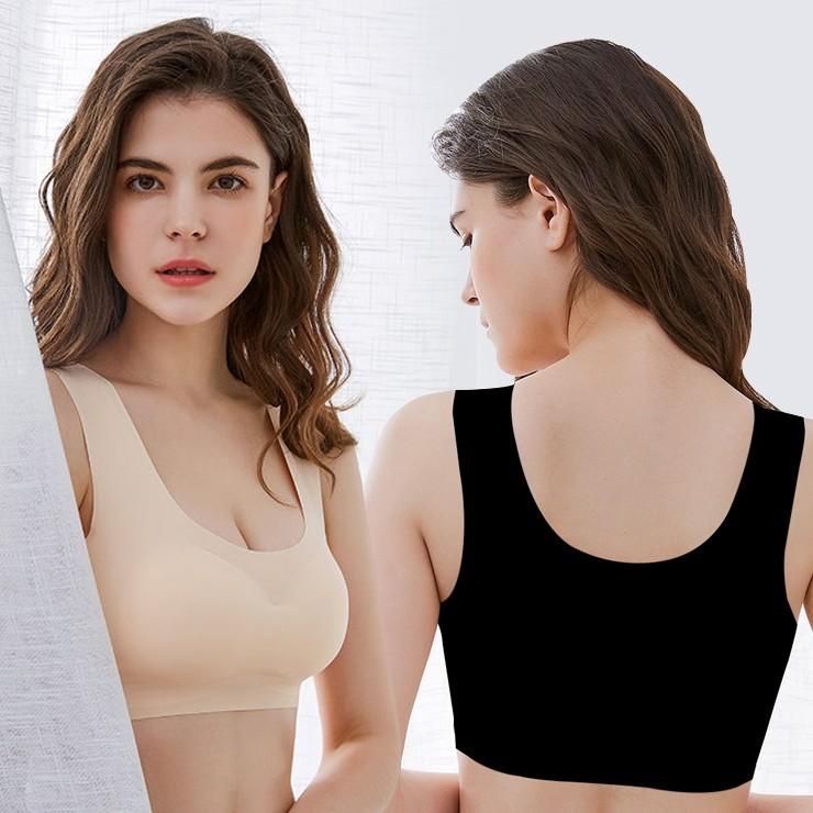 2916 [2컬러/3사이즈] 편한 노와이어 심리스 브라 무봉제 노라인 밀착 요가 필라테스 이너속옷