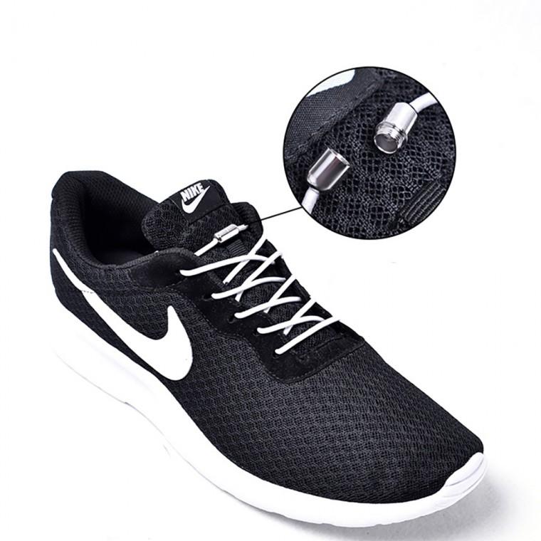 매듭없는 신발끈 세트 실리콘 고무줄 고무 운동화끈 정리 무매듭 캡슐형 둥근끈 스팟 (당일출고