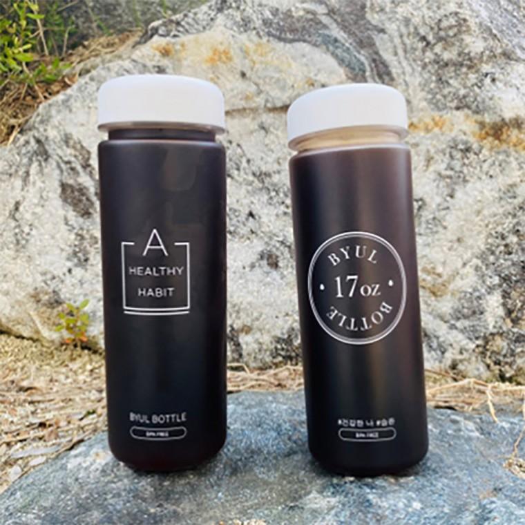 국산 트라이탄물병 물통 마이보틀 커피 안개 눈금 500ml