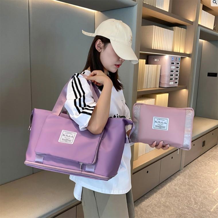 [민메이커]여행용보스턴백 캐리어보조가방 접이식가방 여행가방 대용량가방 확장형 파우치 폴딩백 빅사이즈