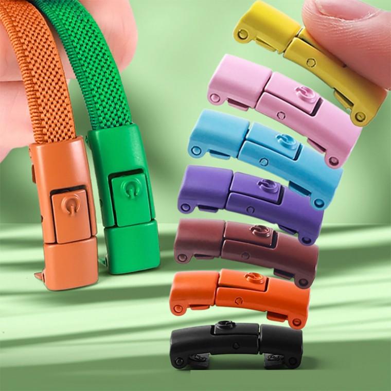 심지8개 고무줄 신발끈 안풀리는 운동화끈 클립 매듭없는 버클 등산화 고정 슈레이스 정리 버튼