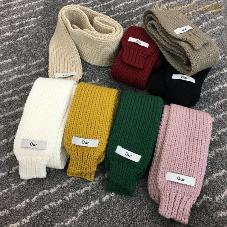 남자 여자 쁘띠 니트 미니 목도리 머플러 넥워머 our