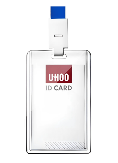 고급 아크릴 사원증 출입증 명찰 카드케이스 목걸이포함