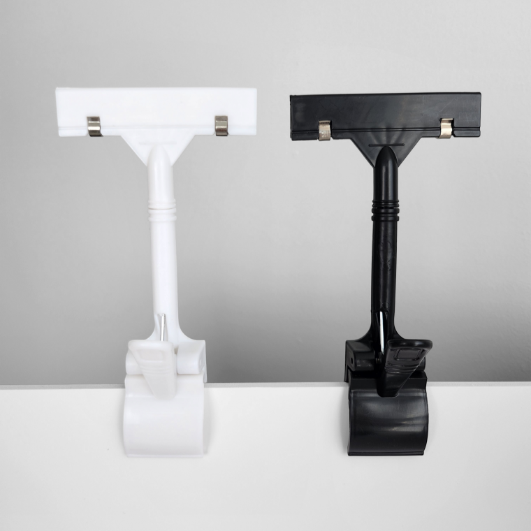 회전 쇼클립 POP 집게 메모지 가격표꽂이 종이 클립 2Color