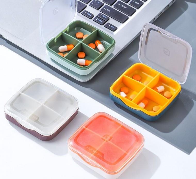 휴대용 다용도 보관함 알약보관함 소품케이스 비즈보관함 4구