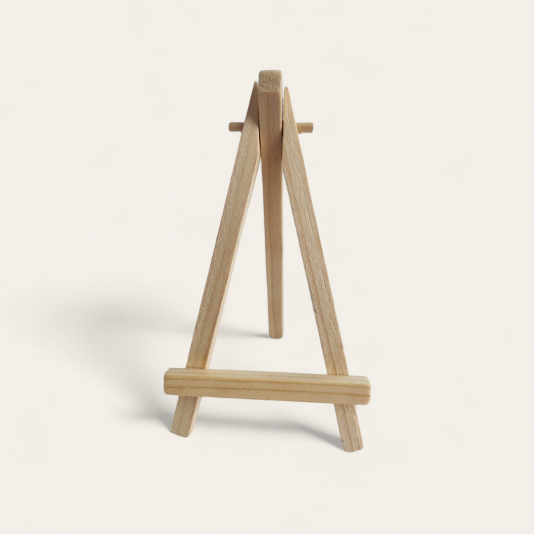 원목 미니이젤 나무 액자받침대 탁상용이젤 소품거치대 8X15cm