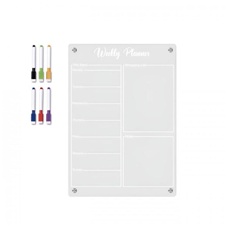 마그네틱 아크릴 냉장고 메모보드 계획표 마커팬 6종 포함