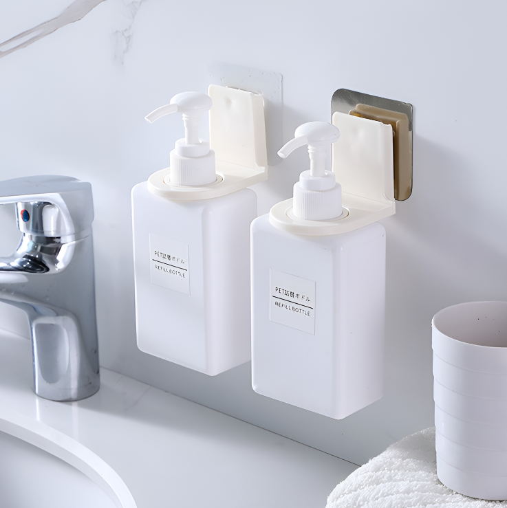 무타공 샴푸홀더 부착식 핸드워시 홀더 바디워시 거치대 2Color (개별포장)