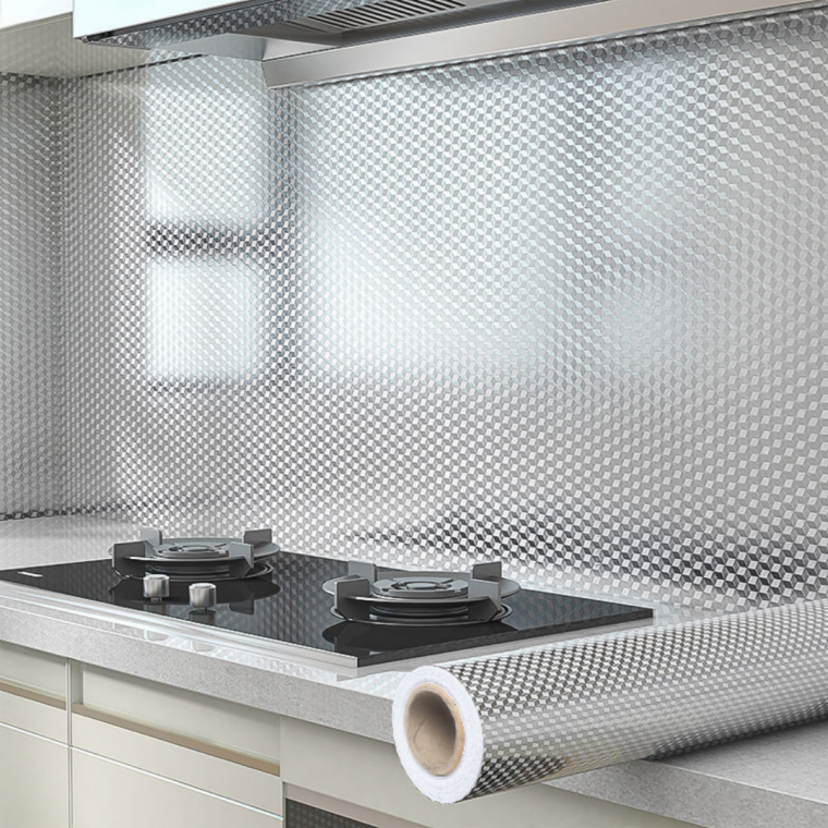 고급 주방 시트지 방수 방유 오염방지 벽지 싱크대 수납장 60cmX500cm