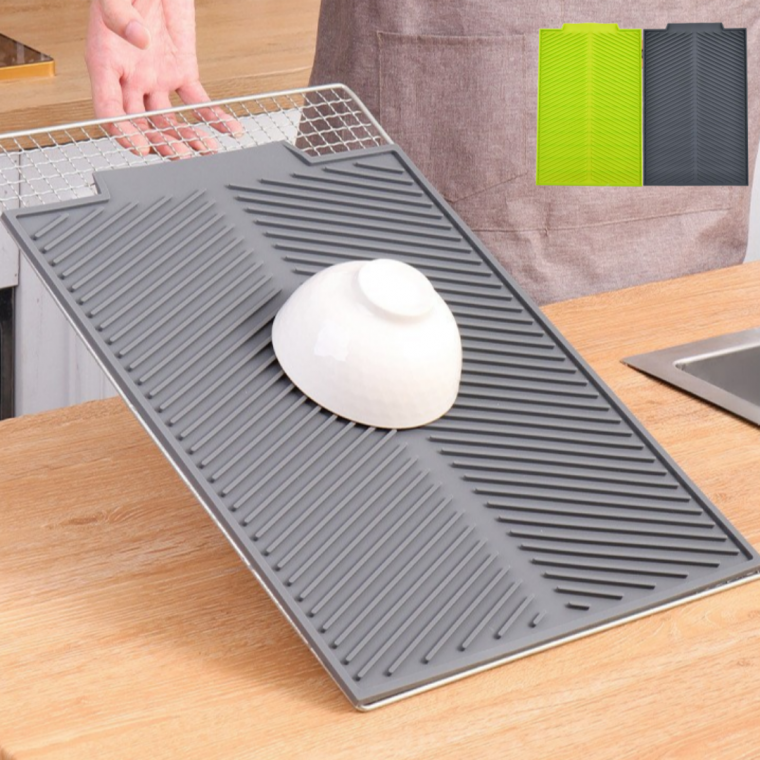 실리콘 식기건조대 물빠짐 식기 드라잉매트 논슬립 매트 주방매트