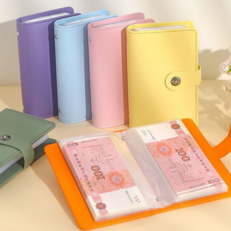 지폐 다이어리 현금 수납 지갑 용돈 저금통
