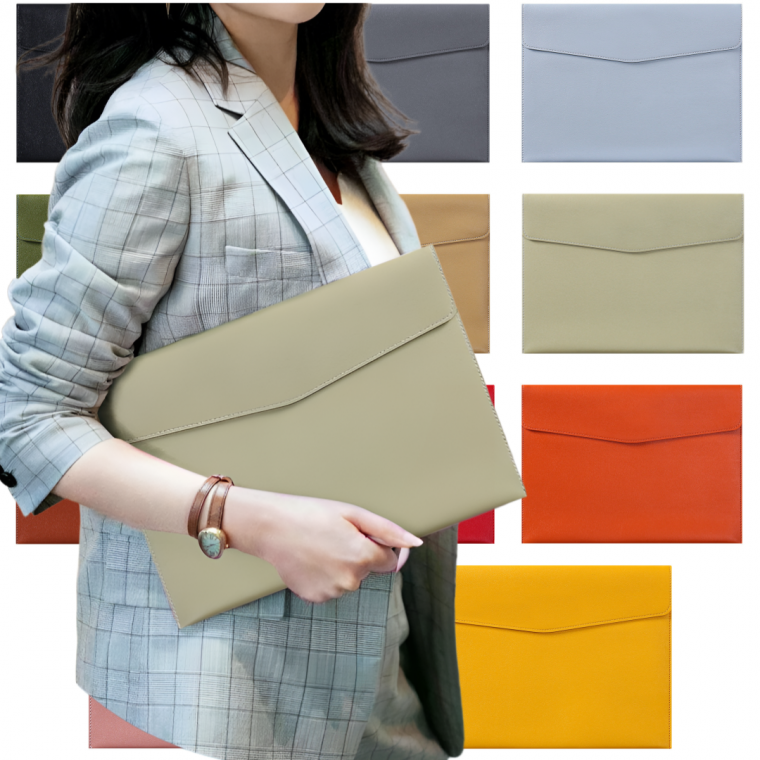 A4 서류가방 파우치 문서수납 자료보관 PU 클러치백