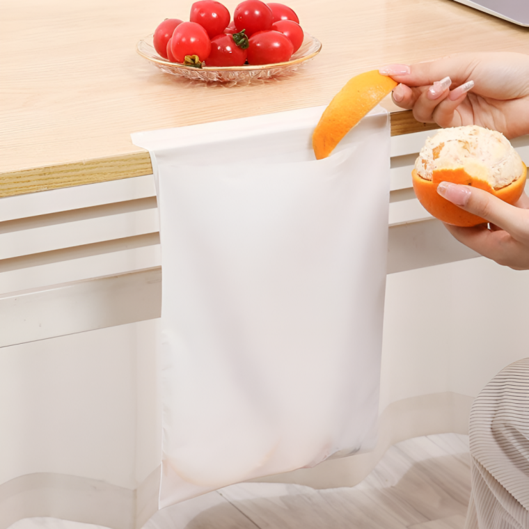 접착식 일회용 쓰레기봉투 차량용 간이 휴지통 10P