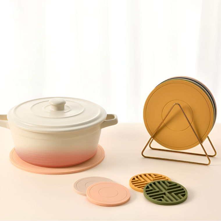 실리콘 냄비 받침대 파스텔 냄비손잡이 집게 패드 식기 건조트레이 컵받침