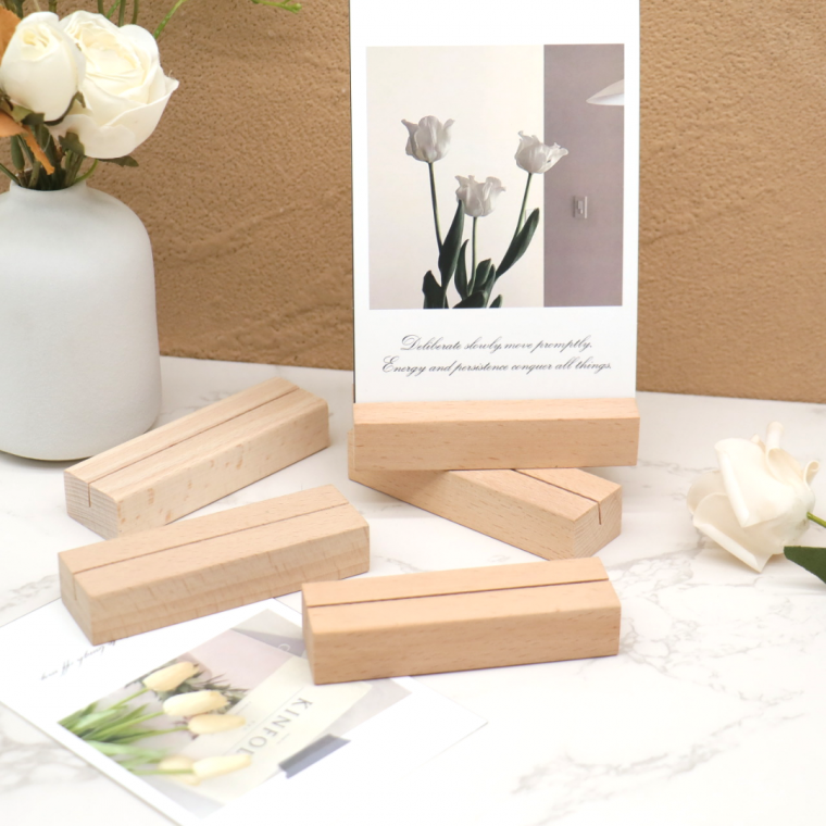 원목 거치대 우드 명함꽂이 사진꽂이 엽서꽂이 메모 홀더 사진거치대 10cm