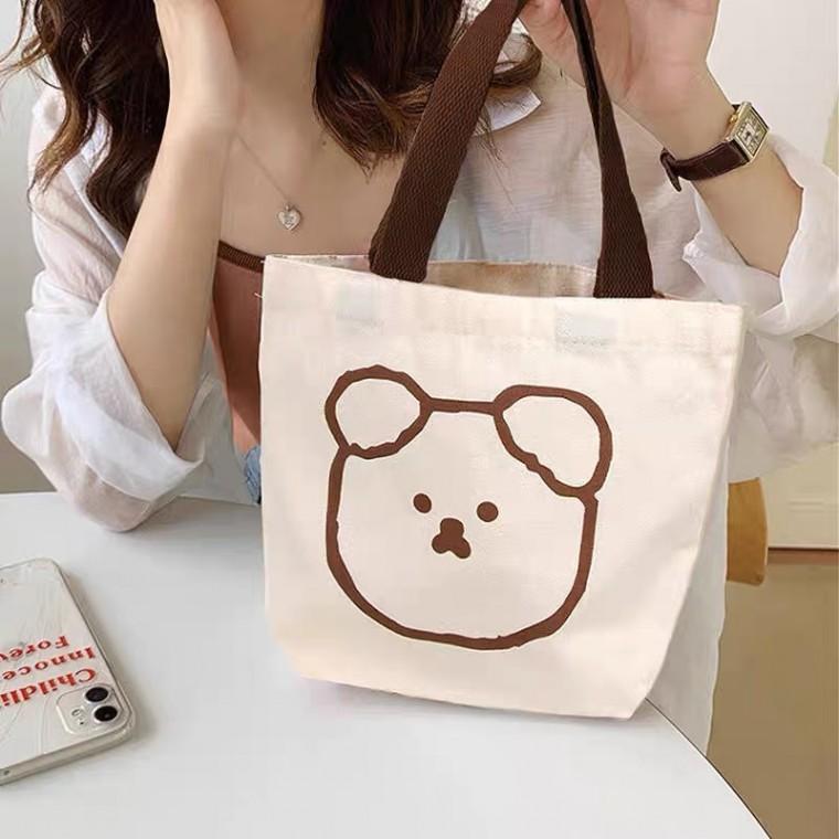 에코백 캔버스 캐릭터시장가방 장바구니 데일리쇼핑백 보조가방 KK720