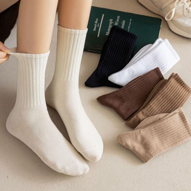 양말 교복양말 데일리 여성 골지양말 긴목 이쁜양말 남녀공용 HH23