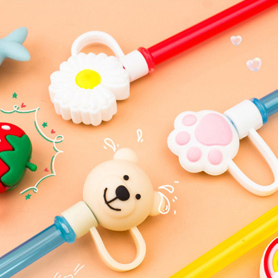 빨대커버 호환 텀블러 빨대마개 실리콘 오염방지 위생 빨대캡 뚜껑 Kk237