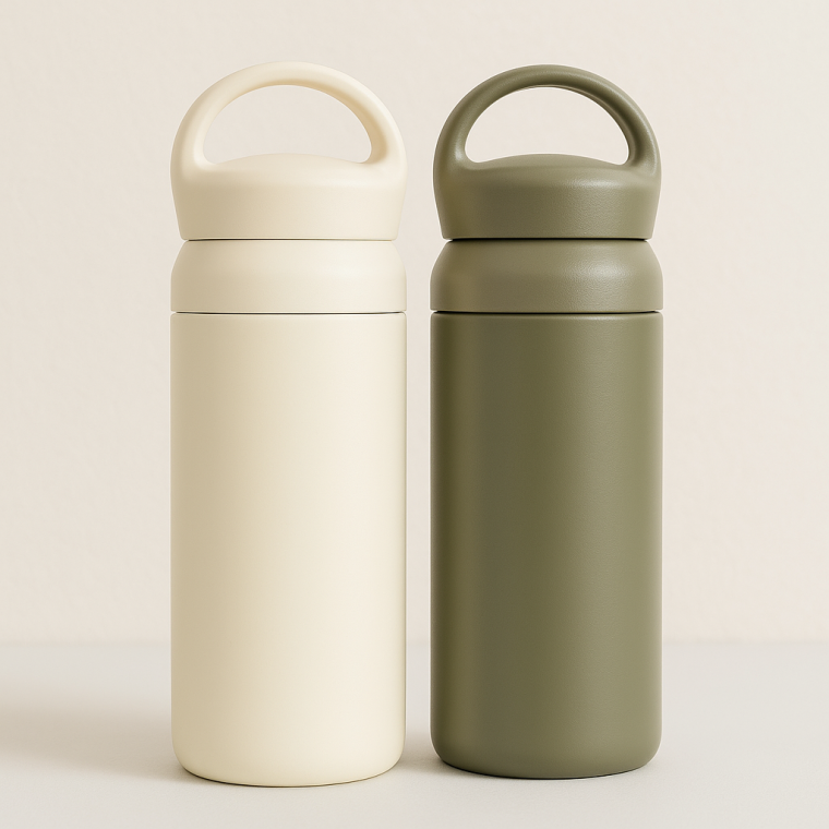 파우더 텀블러 스텐 보온 보냉 진공 보온병 보냉병 잔 컵 물병 카페 판촉 각인가능 500ML KK109