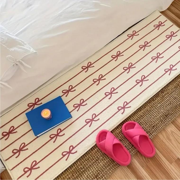 인테리어 안방 매트 욕실 리본무늬 다용도 대형 발매트 KK954