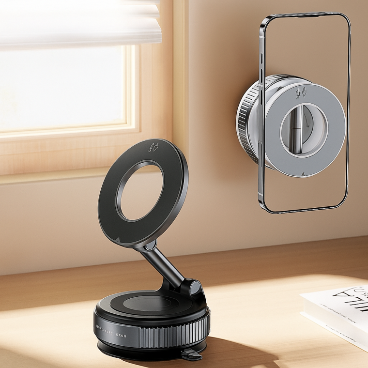 흡착식 거치대 접이식 스마트폰거치대 심플 차량용 휴대폰 거치대 테블릿거치대 KK982