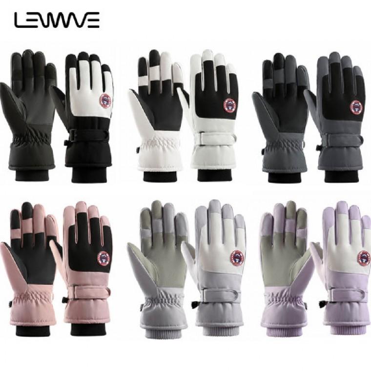 LW 7706 스마트폰터치 스키장갑 미끄럼방지 손목밴딩 남녀 방수 방풍 겨울 방한 장갑