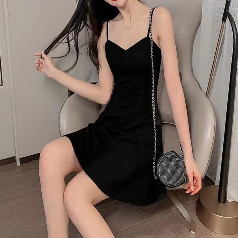 미니 끈 원피스 여성 봄 여름 나시 치마 뷔스티에 민소매