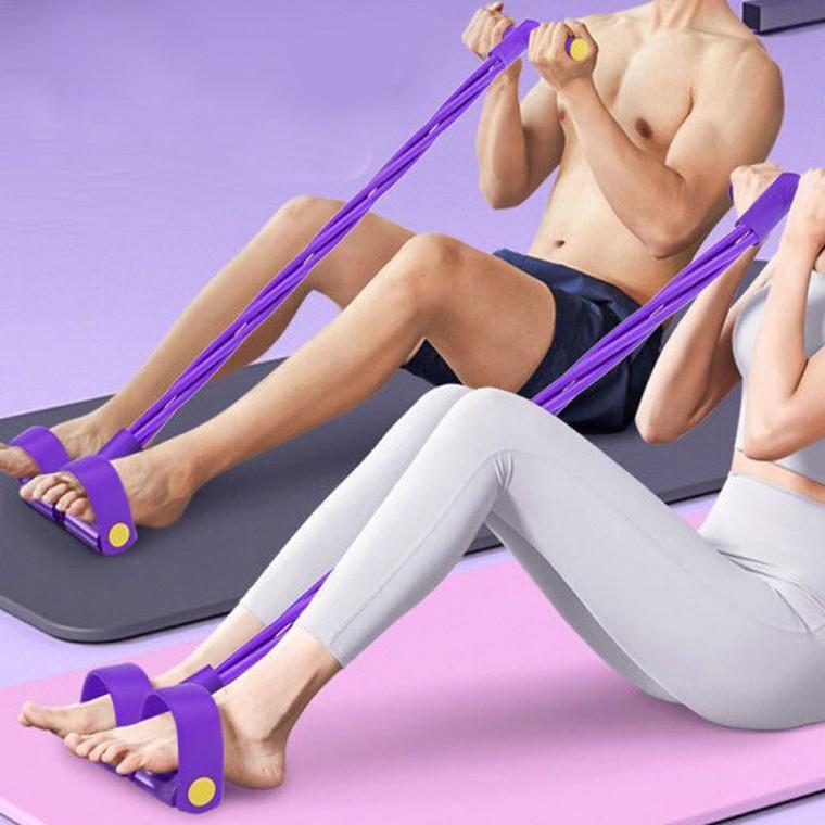 4줄 튜빙 밴드 복근운동 헬스 운동 근력 다이어트 헬스용품