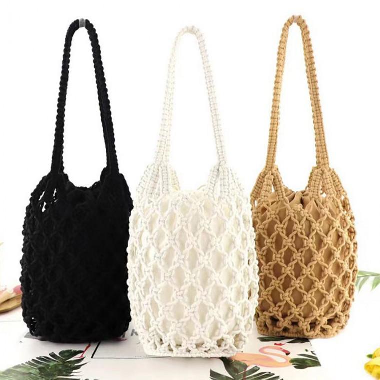 [LnD]썸머 데일리 네트 비치백 휴양지 숄더백 그물백 이중가방 여름 여행용 가방