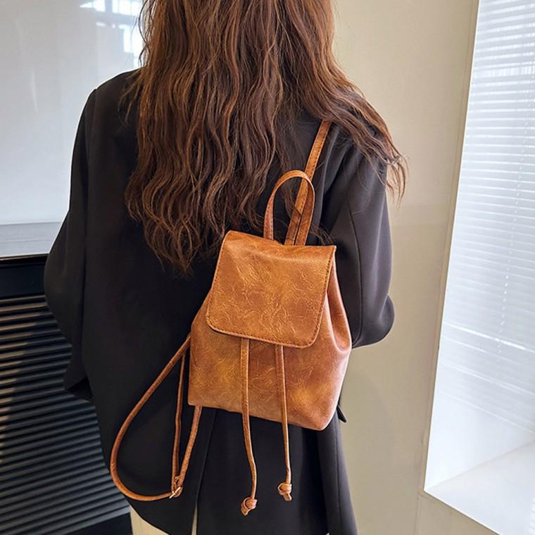 꼬네 여성 데일리 미니 빈티지 백팩 가방 학생 캐주얼 가을
