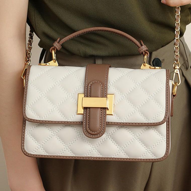 체인 스퀘어 토트백 크로스백 가방 여성 여자 가방 백 퀼팅