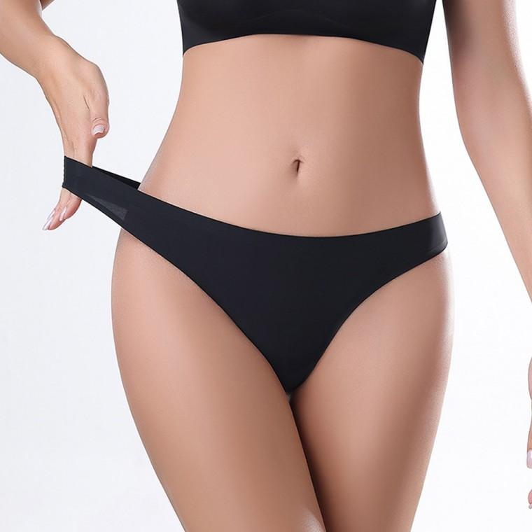 슬림핏 심리스 아이스 T팬티 여성 팬티 언더웨어 속옷