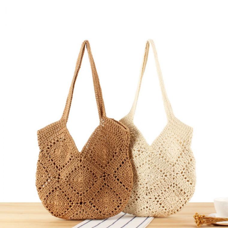 위빙 소울 니트 숄더백 빅숄더백 가방 백 라탄 여행 휴양지 여성 여름