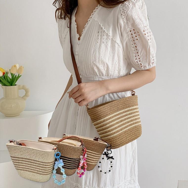 선데이 라탄 미니백 여름 가방 데일리백 키링 꾸안꾸 크로스백 여성 여자 백 여행