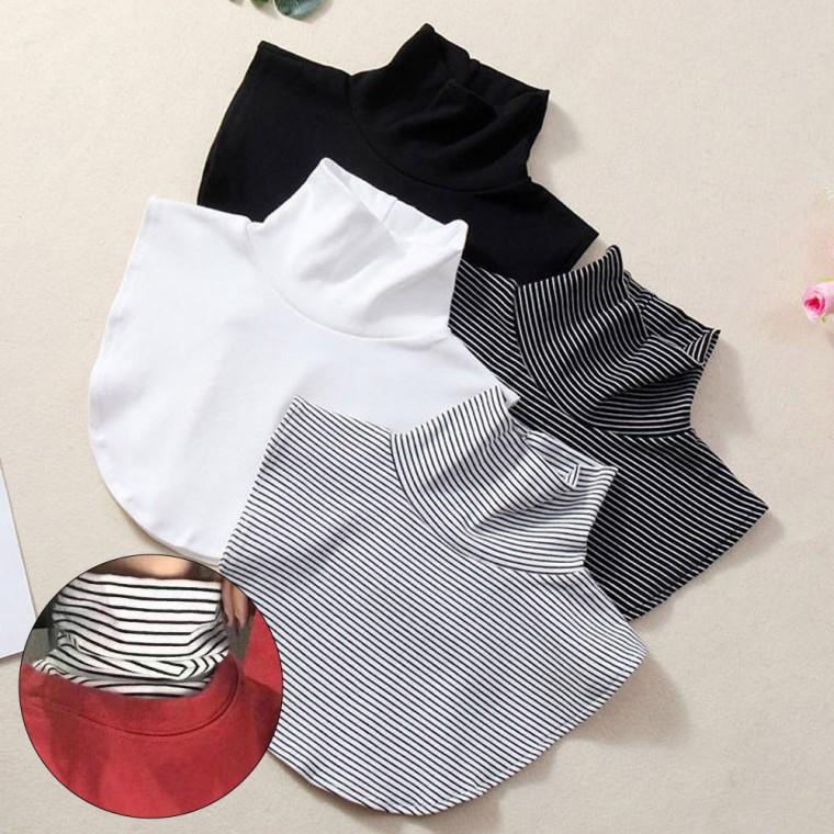 페이크 이너 레이어드 스트라이프 목폴라 보온 넥워머 간절기 목토시