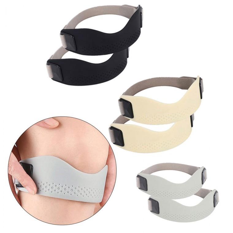 프로 실리콘 슬개골 보호대2P세트 쓸개골 보호대 무릎보호대 러닝 등산 트래킹 테니